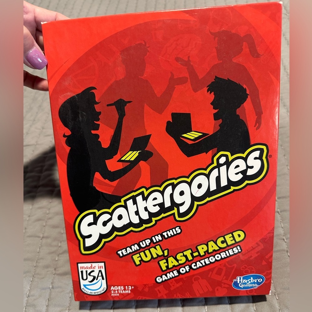 Hasbro Scattergories Board Game - Vibrant Red